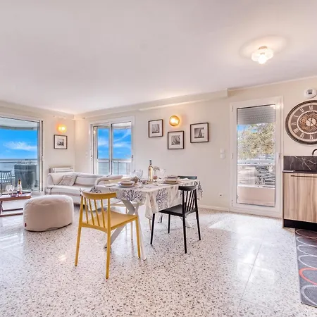 Rives D'azur With Sea View Terrace - Happy Appartement *